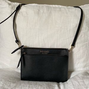 Kate Spade black leather crossbody